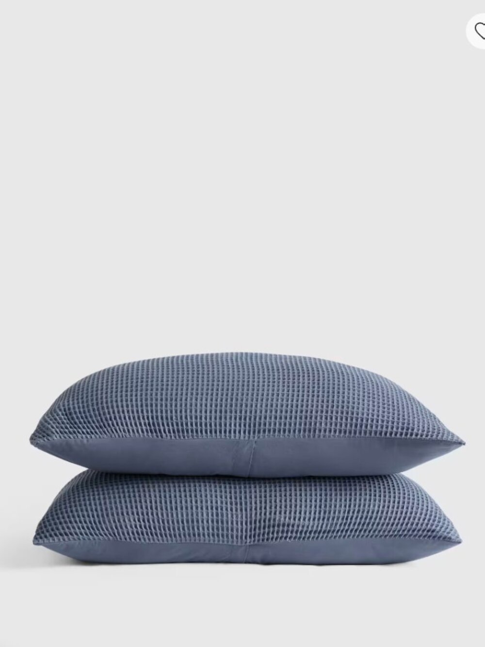 NWOT Quince Organic Ribbed Cotton Shams – Mineral – Standard